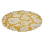 Goldenes Blumen-Muster Schneidebrett (Ecke)