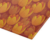 Goldenes Blumen-Muster Schneidebrett (Ecke)