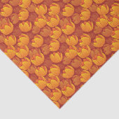 Goldenes Blumen-Muster Seidenpapier (Ausschnitt)