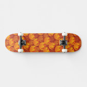 Goldenes Blumen-Muster Skateboard (Horizontal)