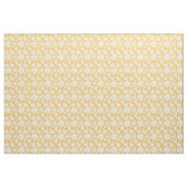 Goldenes Blumen-Muster Stoff (Yard (91,4 cm))