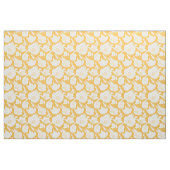 Goldenes Blumen-Muster Stoff (Fat Quarter (45,7 x 55,9 cm))