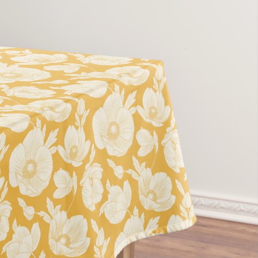 Goldenes Blumen-Muster Tischdecke (Beispiel)