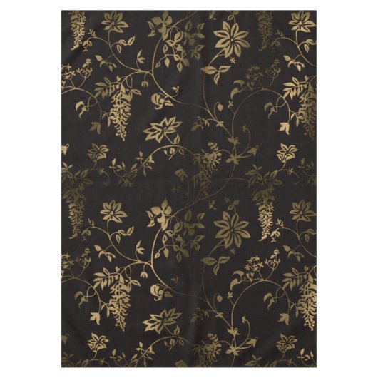 Goldenes Blumen Tischdecke (Vorderseite)