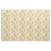 Goldenes Blumen-Toile Stoff (Yard (91,4 cm))