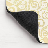 Goldenes Blumenblattmuster Mousepad (Ecke)