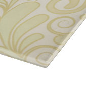 Goldenes Blumenblattmuster Schneidebrett (Ecke)