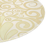 Goldenes Blumenblattmuster Schneidebrett (Ecke)