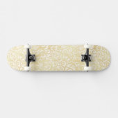 Goldenes Blumenblattmuster Skateboard (Horizontal)