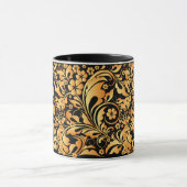 goldenes Blumenmuster Tasse (Zentrum)