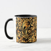 goldenes Blumenmuster Tasse (Links)