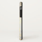 Goldenes Blumenmuster und Marmor Case-Mate iPhone Hülle (Hinten/Links)