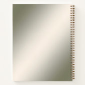 Goldenes Blumennotizbuch Notizblock (Rückseite)