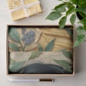 Goldenes Blut - Frauen mit gelben Blumen Deko Seidenpapier (Geschenk)