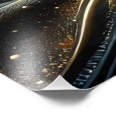 Goldenes Blut in den Tiefen des Lichts Fotodruck (Ecke)