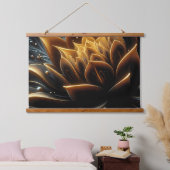 Goldenes Blut in den Tiefen des Lichts Wandteppich Mit Holzrahmen (Schlafzimmer)