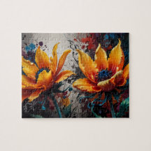 Goldenes Blut: Lebhaftes gelbes Blume Duo