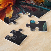 Goldenes Blut: Lebhaftes gelbes Blume Duo Puzzle (Seite)