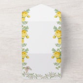 Goldenes Blut: strahlend Gelbes Rose All In One Einladung (Außenbereich)