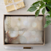 Goldenes Bokeh Verzierungs-Ball-u. Seidenpapier (Geschenk)