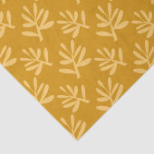 Goldenes botanisches Muster Seidenpapier (Ausschnitt)