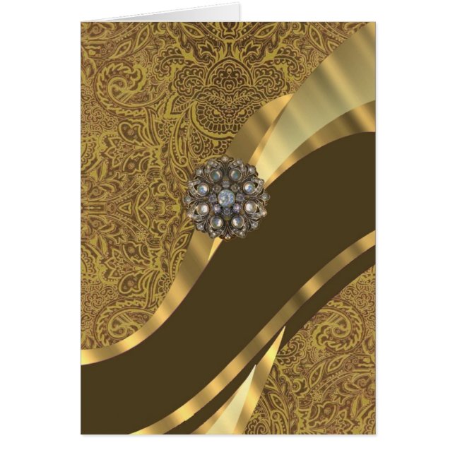 Goldenes braunes wirbelförmiges Muster (Vorne)