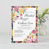 Goldenes Brautparty Einladung (Stehend Vorderseite)