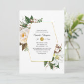 Goldenes Brautparty Einladung (Stehend Vorderseite)