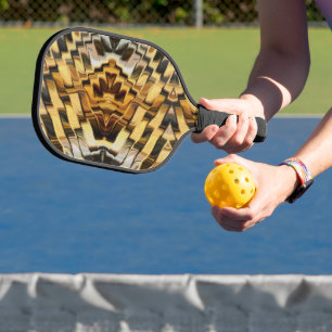 Goldenes Bronze-Imitat Pickleball Schläger