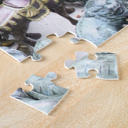 Goldenes Buddahs Foto-Puzzlespiel Puzzle (Seite)