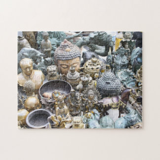 Goldenes Buddahs Foto-Puzzlespiel Puzzle