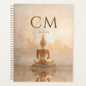 Goldenes Buddha-Monogramm Planer (Vorderseite)