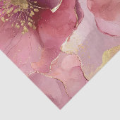 Goldenes Burgund Rosa Blume Brautparty Seidenpapier (Ausschnitt)