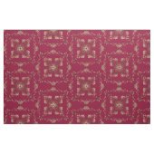 Goldenes Burgunder-Barock Stoff (Fat Quarter (45,7 x 55,9 cm))