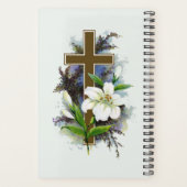 Goldenes christliches Kreuz Planer (Rückseite)