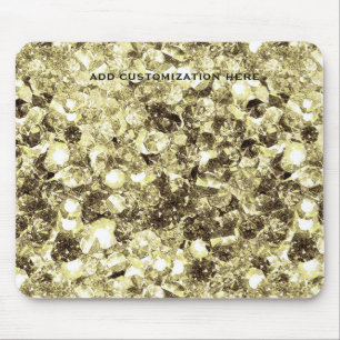 Goldenes Chunky Glitter Festliches Hübsches Mauspa Mousepad