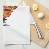 Goldenes Cockeril Teetuch Geschirrtuch (Viertel Falte)