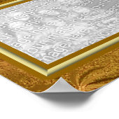 Goldenes Collage 1002 Poster (Ecke)