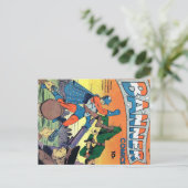 Goldenes Comic Kunst - Banner Comicen Postkarte (Stehend Vorderseite)