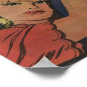 Goldenes Comic Kunst, Dichtung und Musik Poster (Ecke)