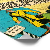 Goldenes Comic Kunst, Dichtung und Musik Poster (Ecke)