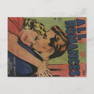 Goldenes Comic Kunst, Dichtung und Musik Postkarte