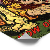 Goldenes Comic Kunst, Dichtung und Musik Voodoo Poster (Ecke)