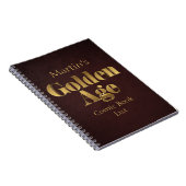 Goldenes Comic - Reservefreiheit Notizblock (Rechte Seite)