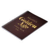 Goldenes Comic - Reservefreiheit Notizblock (Linke Seite)