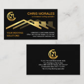 Goldenes Dachdach-Gebäude Visitenkarte (Vorne/Hinten)