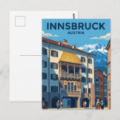 Goldenes Dachl Österreich Postkarte (Vorne/Hinten)