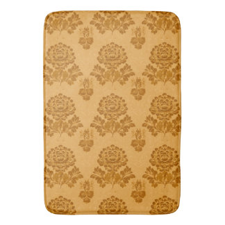 Goldenes Damast-Blumenmuster Badematte