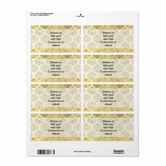 Goldenes Damastmuster (Vorne)