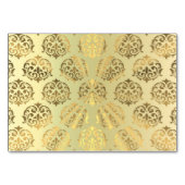 Goldenes Damastmuster Tischnummer (Rückseite)